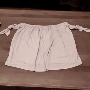 2/$25 EXPRESS Lavender Off-Shoulder Top with Tie Sleeves. Size Medium.